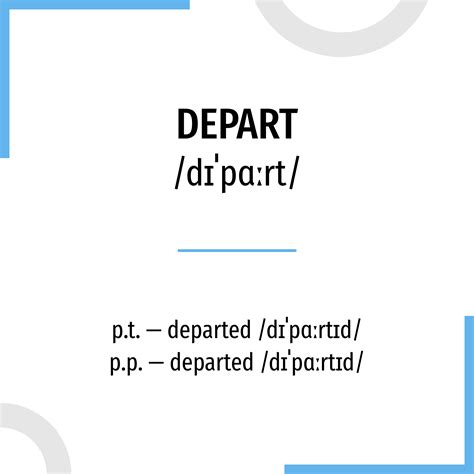 depart traduzione|depart verbo.